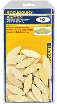 Plate Joiner Wood Biscuits, #0, 50-Pk.