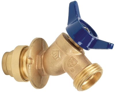 Sillcock, Flanged, Quarter-Turn, Push-Fit, 1/2-In.