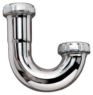 1-1/4 x 1-1/4-Inch Chrome-Plated J Bend
