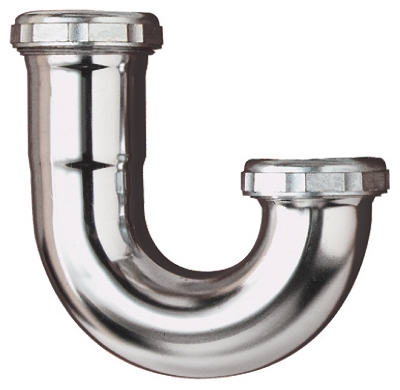 1-1/2 x 1-1/2-Inch Chrome-Plated J Bend
