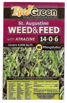 St. Augustine Weed/Feed, 14-0-6, 20-Lb.