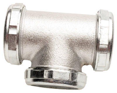 1-1/2-Inch 3-Way Cast Satin Slip Tee