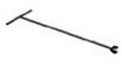 Underground Sprinkler Curb Valve Key, 28-In. Long