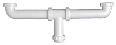 1-1/2 x 16-Inch White Plastic Center Outlet