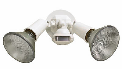 300-Watt White Motion-Activated Outdoor Security Floodlight