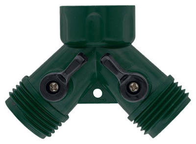 Drip Irrigation Hose Y, Dual Shut-Off, Plastic