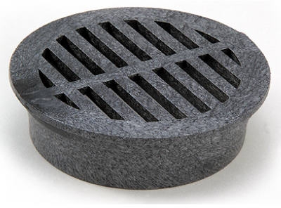 4-Inch Black Round Structural Foam Polyolefin Grate With UV Inhibitors