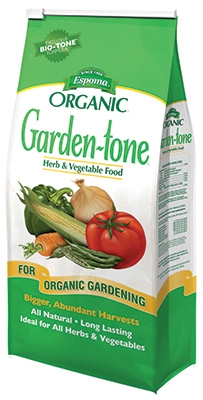 Garden-Tone All-Natural Vegetable Food, 3-4-4, 18-Lb.