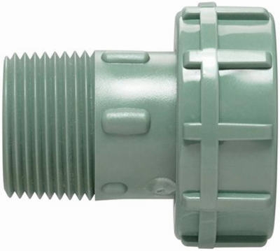 Underground Sprinkler Swivel Manifold Adapter, Green, 1-In. MPT x 1-1/4-In. Female Buttress