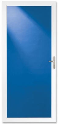 Storm Door, Full View, White Aluminum & Nickel Handles, 36 x 81-In.