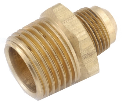 3/8 x 1/2-Inch Fine Thread Male Connector Space Heater Flare