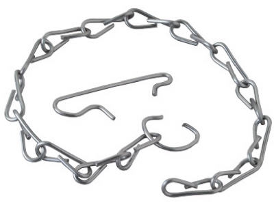 Toilet Flapper Chain, Stainless Steel, 9.5-In.