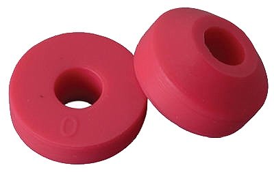 Faucet Washer, 0 Beveled, Red, 17/32-In., 10-Pk.