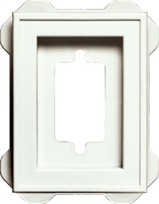 Recessed Mini Mounting Block, White