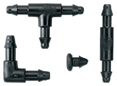 Drip Watering Barbed Connectors, 1/4-In., 30-Pk.