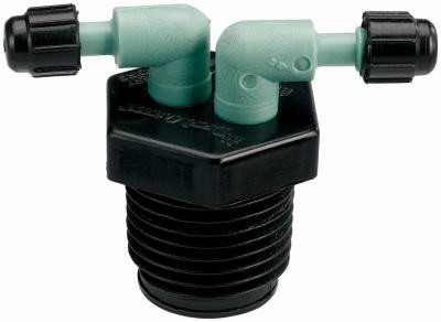 Drip Watering Manifold, 2-Port, 1/2-In.