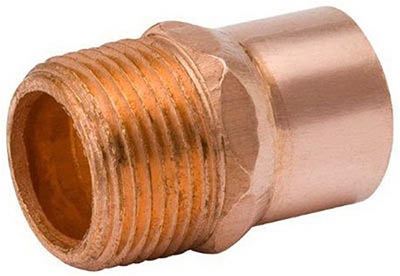 Pipe Fittings, Wrot Copper Adapter, 1-1/4-In. MPT