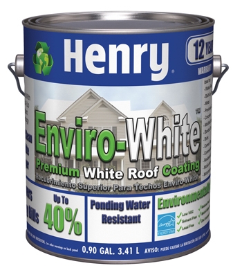 687 Elastomeric Roof Coating, Enviro White, 1-Gal.