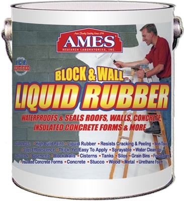Block & Wall Liquid Rubber Coating, White, 1-Gal.