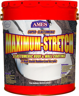 Maximum Stretch Elastomeric Roof & Wall Coating, 5-Gals.