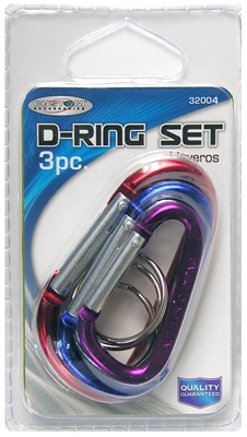 3PC D Ring ASSTD