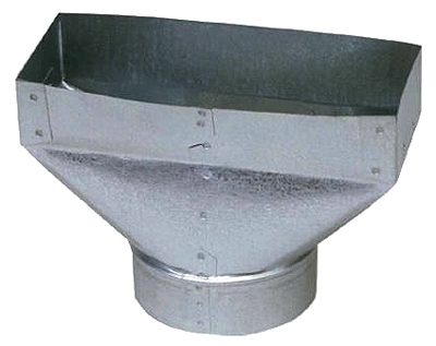 2-1/4 x 10 x 6-Inch Galvanized Universal Boot