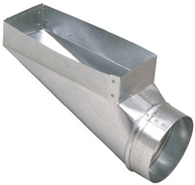 4 x 12 x 6-Inch Galvanized End Boot