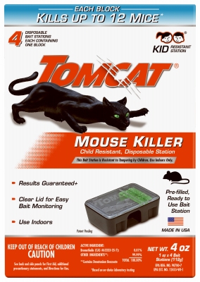 Mouse Bait Station, Sealed, Disposable, 4-Pk.