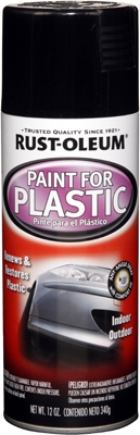Spray Paint For Plastic, Black, 11-oz.