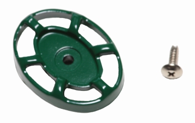 Sillcock Replacement Wheel Handle, Green Oval