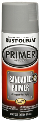 Automotive Spray Primer, Sandable, Grey, 12-oz.