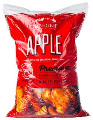 Barbeque Pellets, Apple Hardwood, 20-Lb. Bag