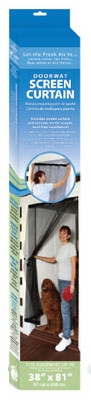 Easy-Handing Doorway Screen Curtain, 38 x 81-In.
