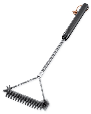 Barbecue Grill Brush, Stainless Steel, 21-In.