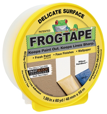Delicate Surface Yellow Painting Tape, 1.88-In. x 60-Yrd.