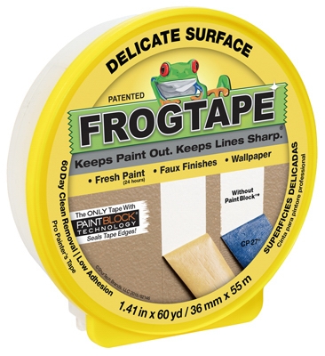 Delicate Surface Yellow Painting Tape, 1.41-In. x 60-Yds.