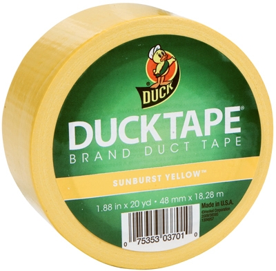 All-Purpose Duct Tape, Yellow, 1.88-In. x 20-Yd.