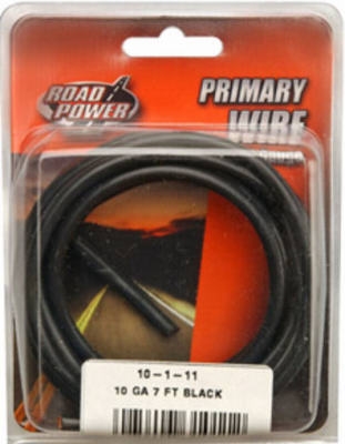 Primary Wire, Black, 10-Ga., 7-Ft.