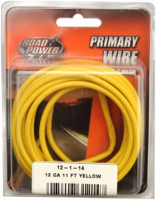 Primary Wire, Yellow, 12-Ga., 11-Ft.