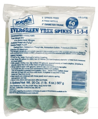 Evergreen Tree Spikes, 11-3-4, 5-Pk.