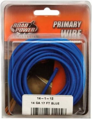 Primary Wire, Blue, 14-Ga., 17-Ft.