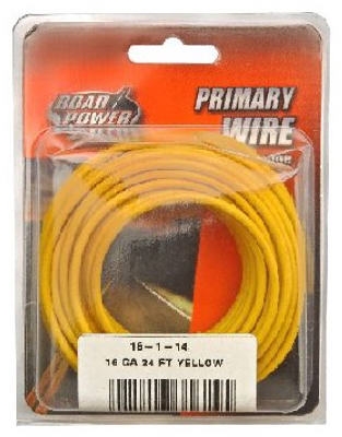 Primary Wire, Yellow, 16-Ga., 24-Ft.