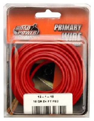 Primary Wire, Red, 16-Ga., 24-Ft.