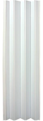 Oakmont Folding Door, Frost White Vinyl, 32 to 36 x 80-In.