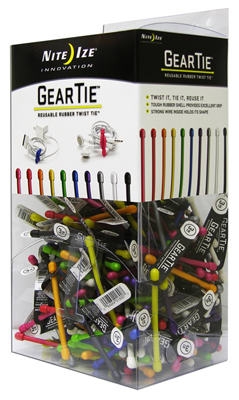 Gear Tie, Bendable Wire, Assorted Colors, 3-In.