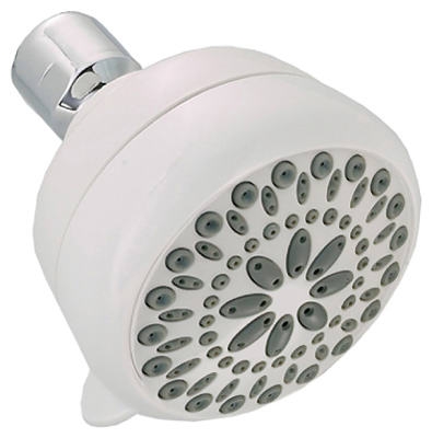 7-Spray Showerhead, White, 2.0 GPM