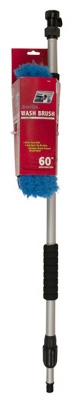 Vehicle Wash Brush With Telescoping Handle, 60-In.