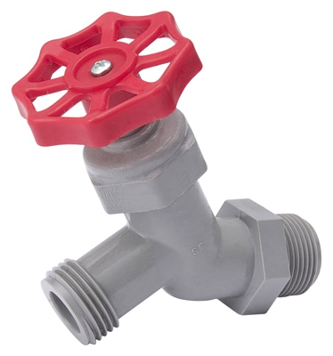 Hose Bibb, Straight, No-Kink, 3/4 x 3/4-In. Hose