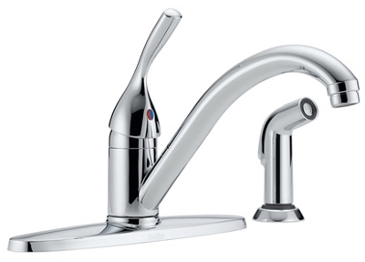 Classic Series Chrome Single-Handle Kitchen Faucet