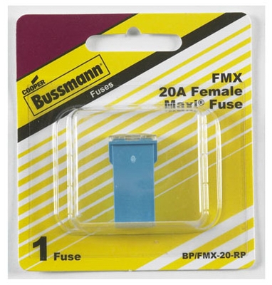 Female Maxi Auto Fuse, Blue, 20A